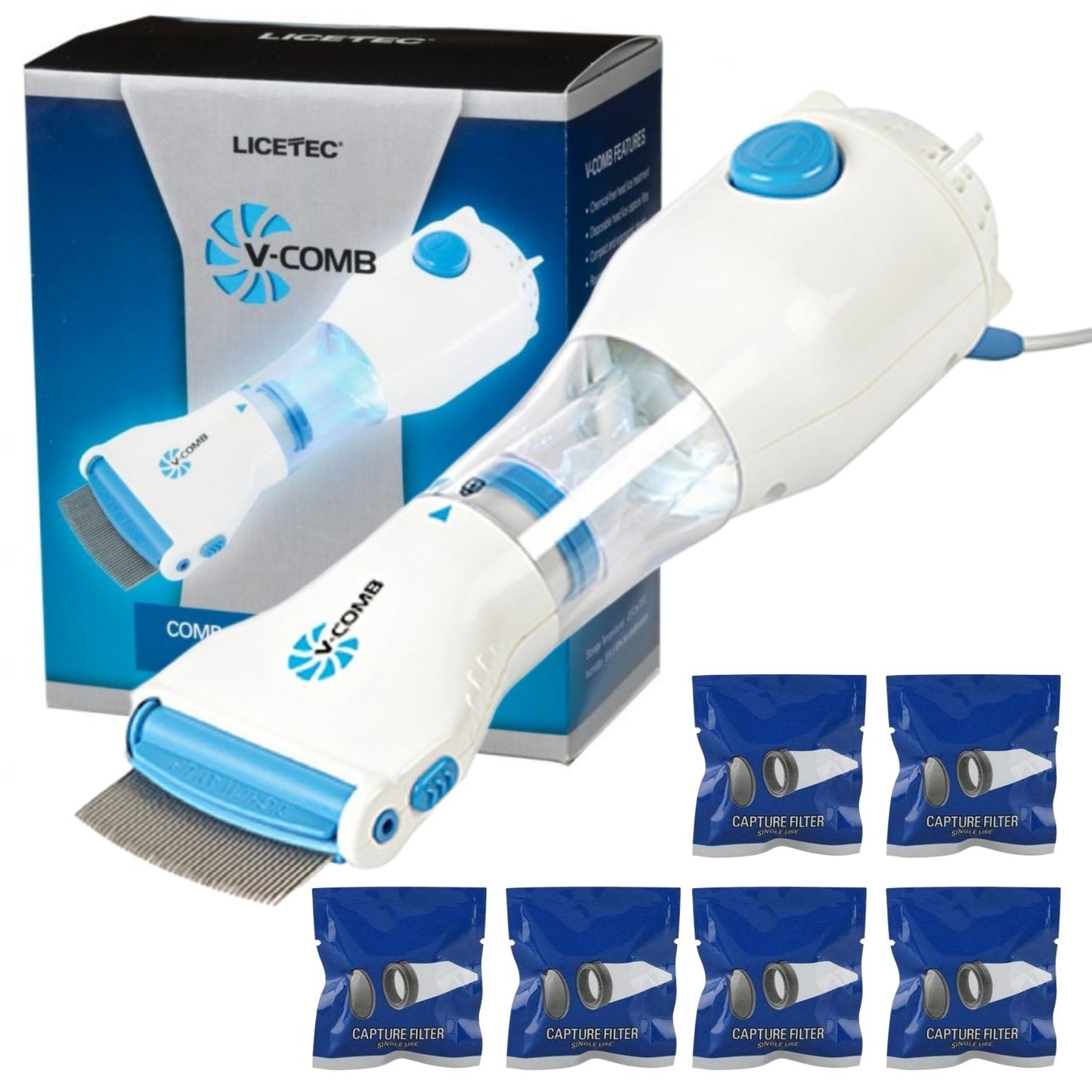 Electric Anti Lice V Comb Machine Smart, Compact And Sleek Design (with Box)