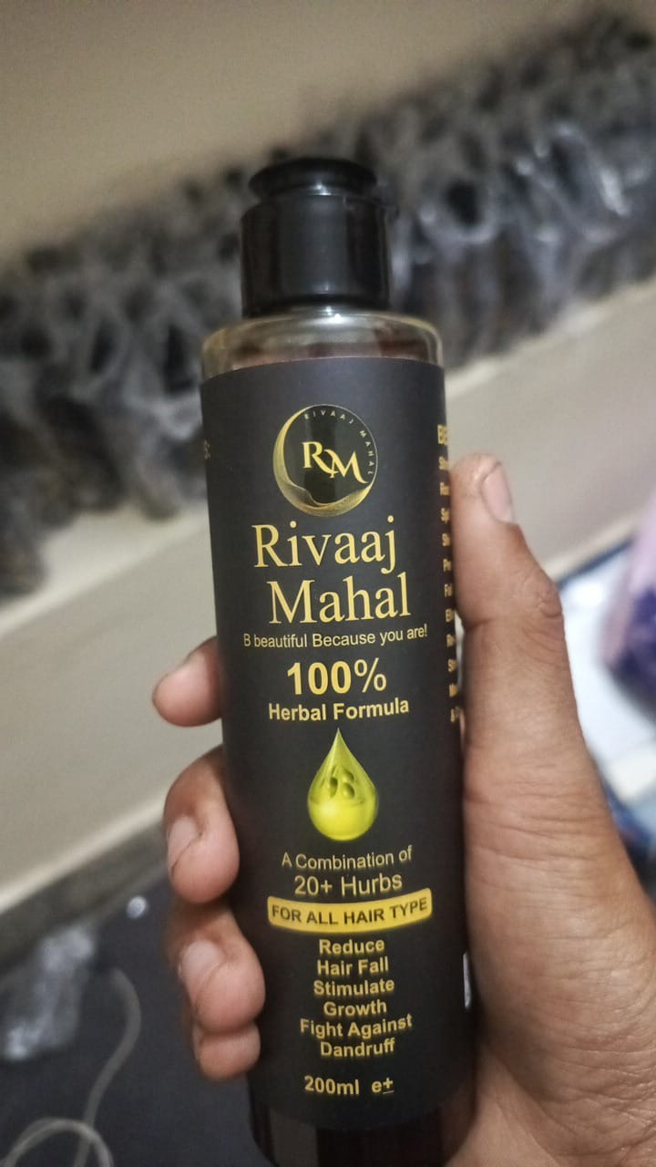 Rivaaj Hair Oil Hair Food Organic Hair Problem Solution (200ml) | Without Box