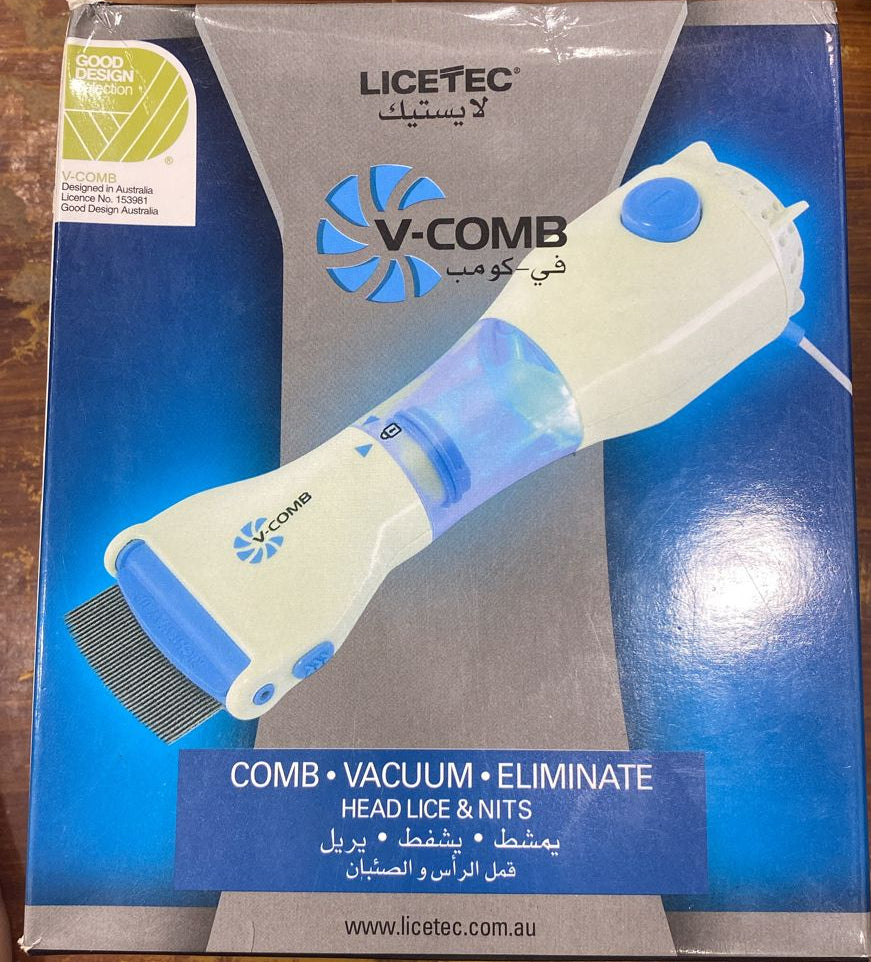 Electric Anti Lice V Comb Machine Smart, Compact And Sleek Design (with Box)